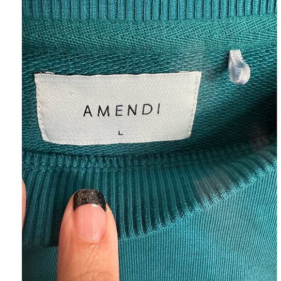 Amendi Pullover Petrol EUC Large - Picture 4 of 6